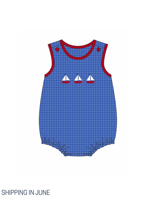 PO111: Summer Sailboats Boy Bubble