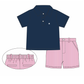 PO111: RW&B Stars Polo Short Set