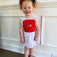Swiss Dot Flag Girl Bubble