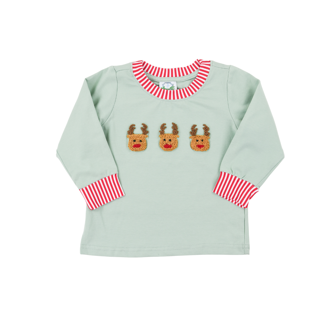 French Knot Reindeer Shirt