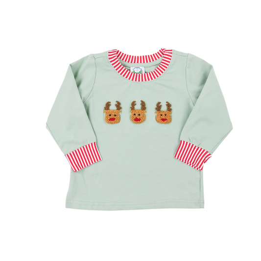 French Knot Reindeer Shirt