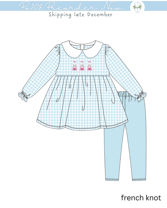 PO108: Bubble Gum Girls Legging Set