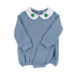 Tree Collar Boys Blue Sweater Bubble