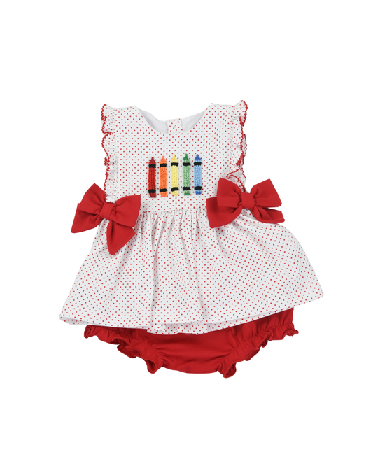 French Knot Crayons Bloomer Set
