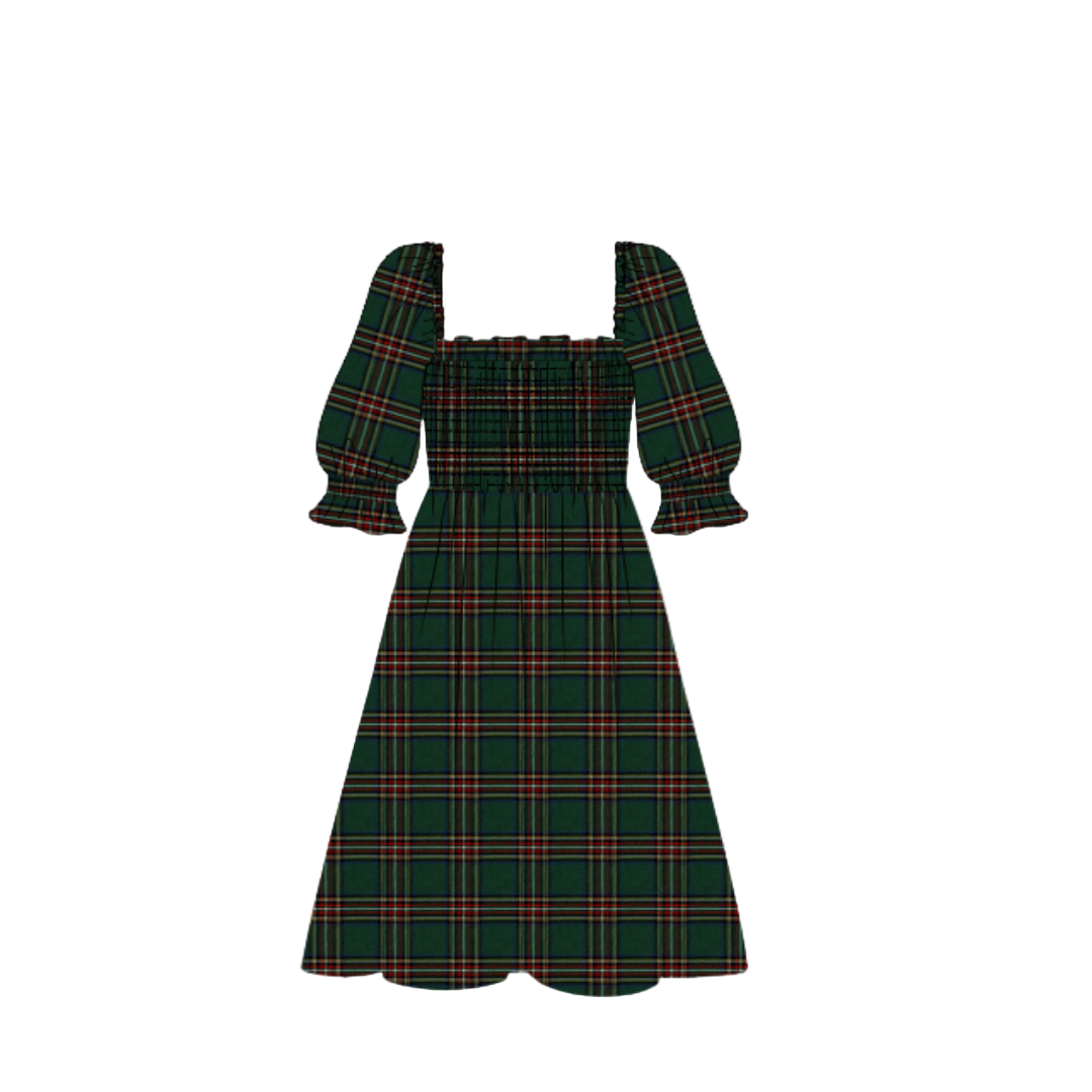 Holly Tartan Mom Dress