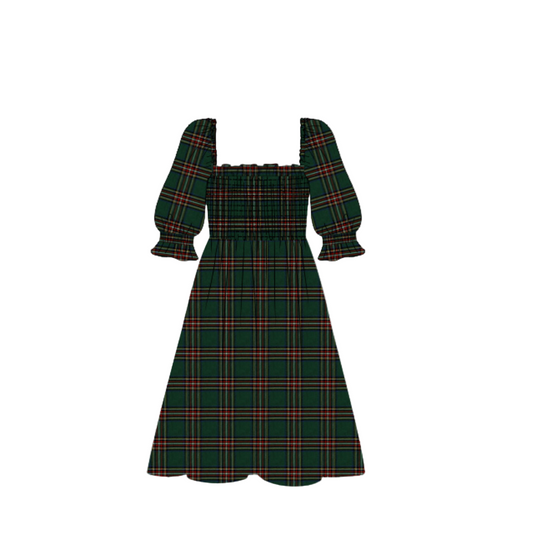 Holly Tartan Mom Dress