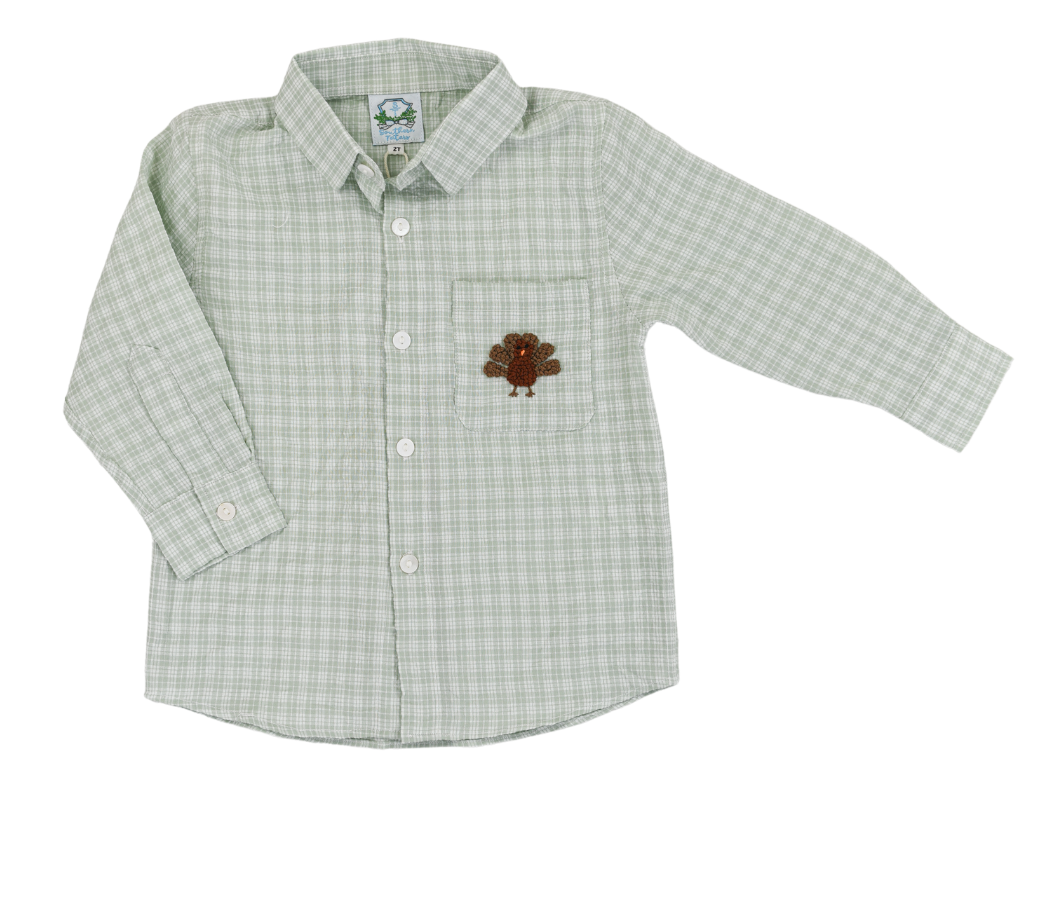 FrenchKnot Trio Turkeys Button Down Shirt