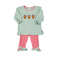 French Knot Reindeer Girl Pant Set
