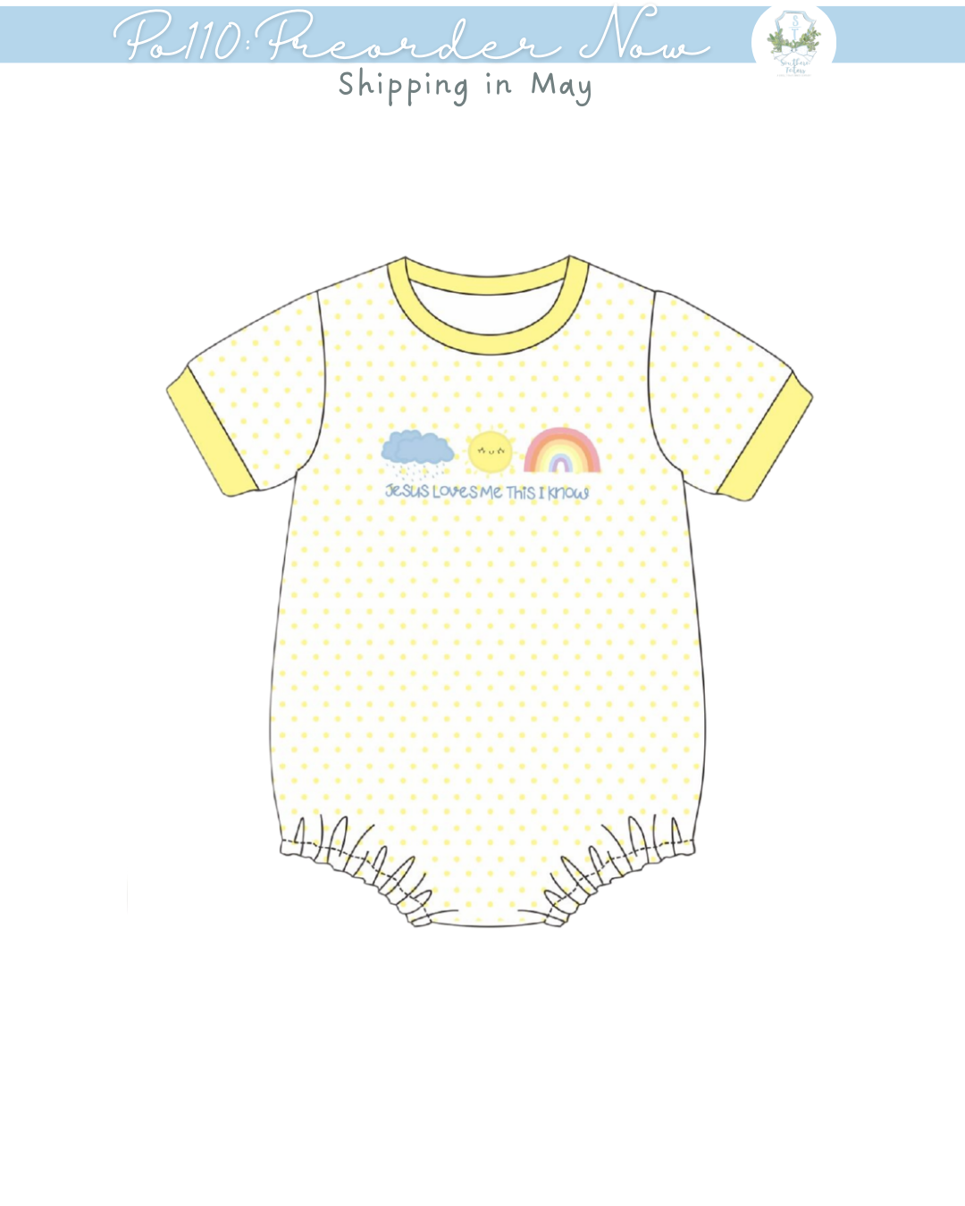 PO110: Jesus Loves Me Boy Bubble