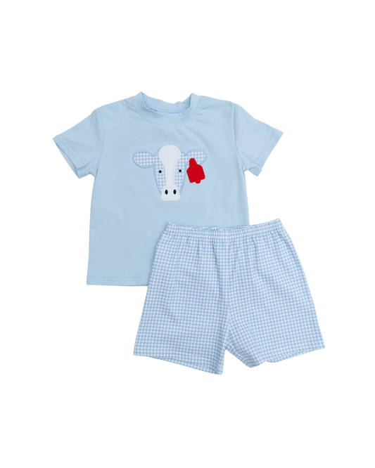 Cow Tag Short Set
