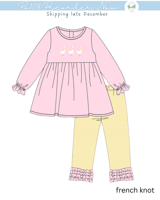 PO108: Silly Goose Girls Pant Set