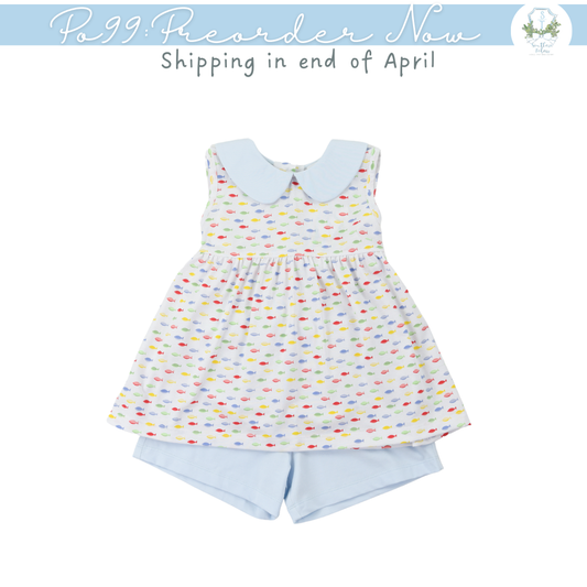 PO99: Marine Life Girl Short Set