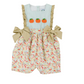 French Knot Pumpkins Girls Romper