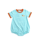 Boys Fall Mint Stripe Bubble