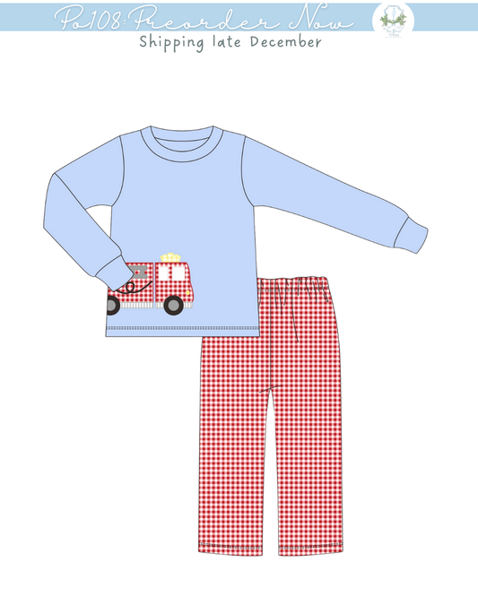 PO108: Little Engine Boys Pant Set