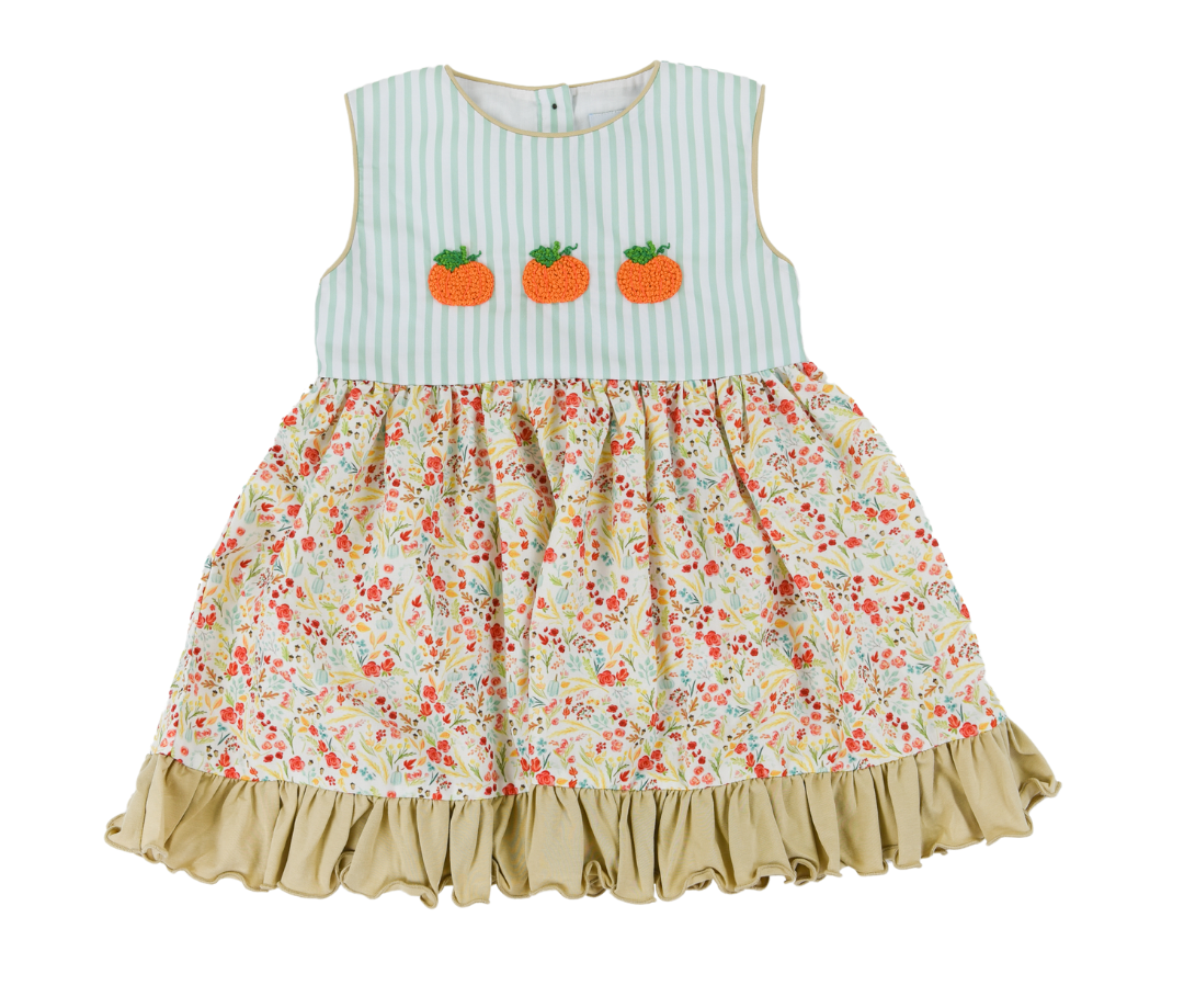 French Knot Pumpkins Dress