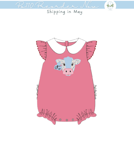 PO110: Cow Tag Girls Bubble