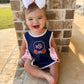 Navy Pumpkin Prep Bloomer Set