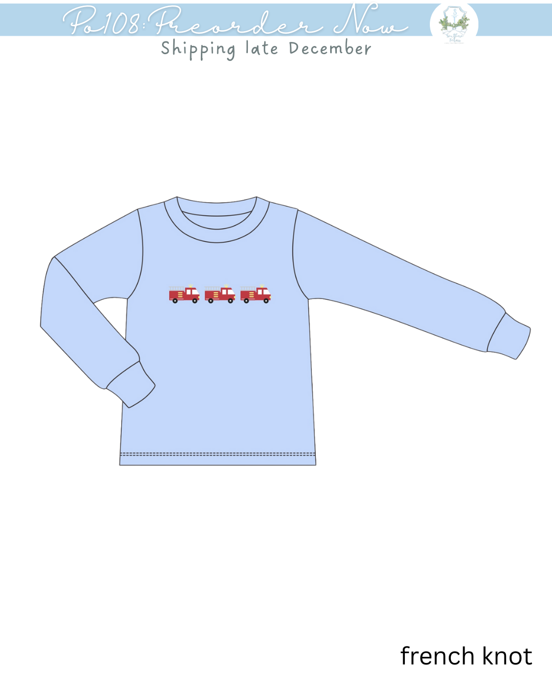 PO108: Fire Truck Tshirt