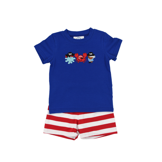 Pirate Applique Short Set