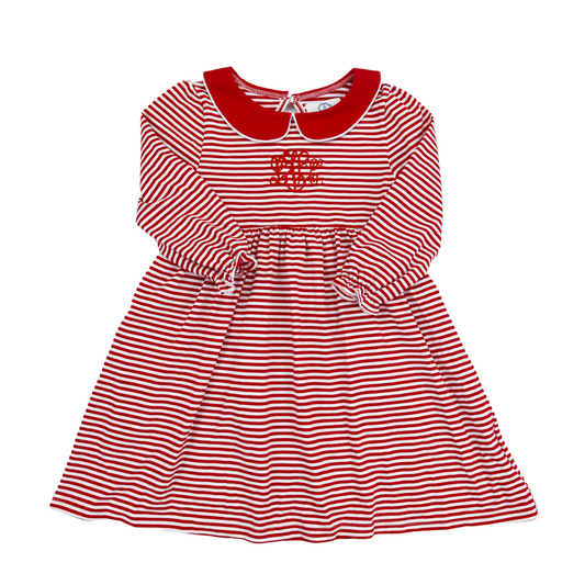 Red Stripe Longsleeve Dress