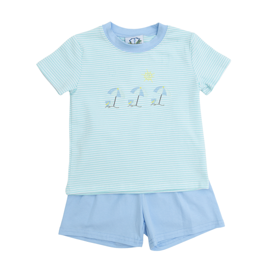 Beach Umbrellas Boy Short Set