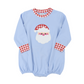 Santa Applique Blue Bubble