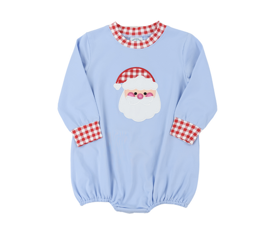 Santa Applique Blue Bubble