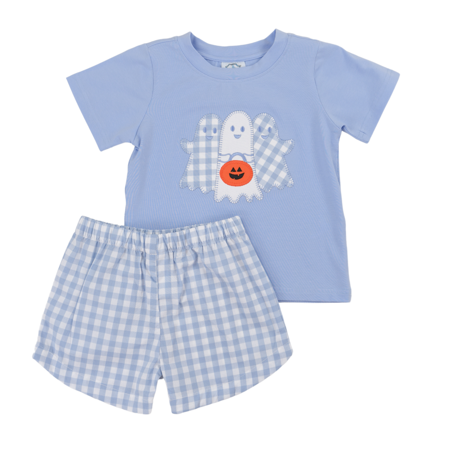 Trio Ghost Applique Boy Short Set