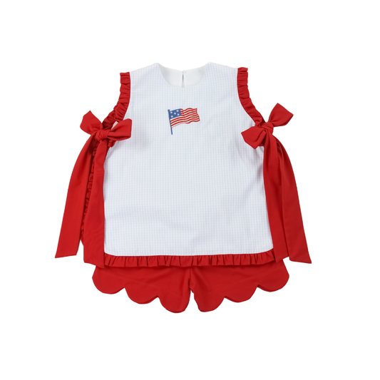 Flying Freedom Girl Short Set