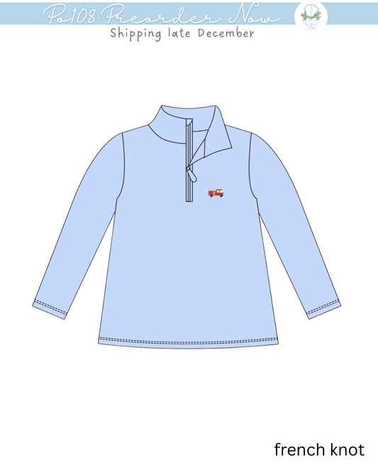 PO108: Fire truck Pullover