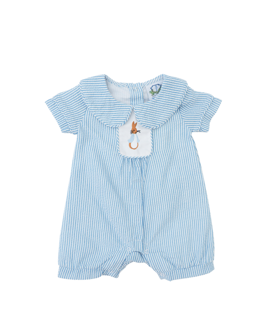 Seersucker Bunny Boy Bubble