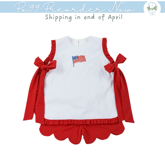 PO99: Flying Freedom Girl Short Set