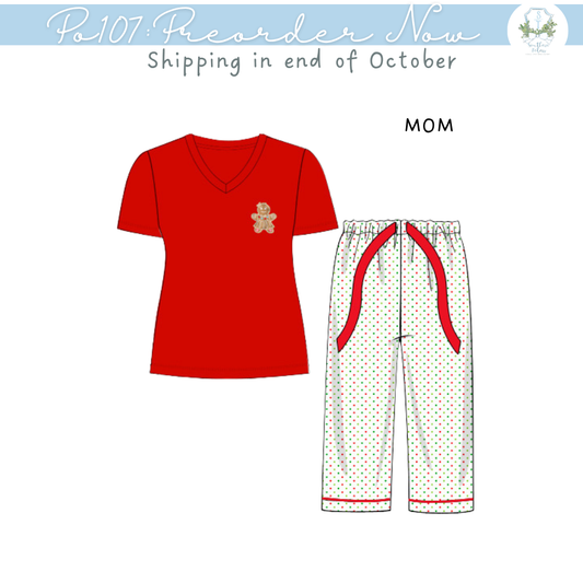 PO107: Gingerbread Wishes Mom Lounge Set