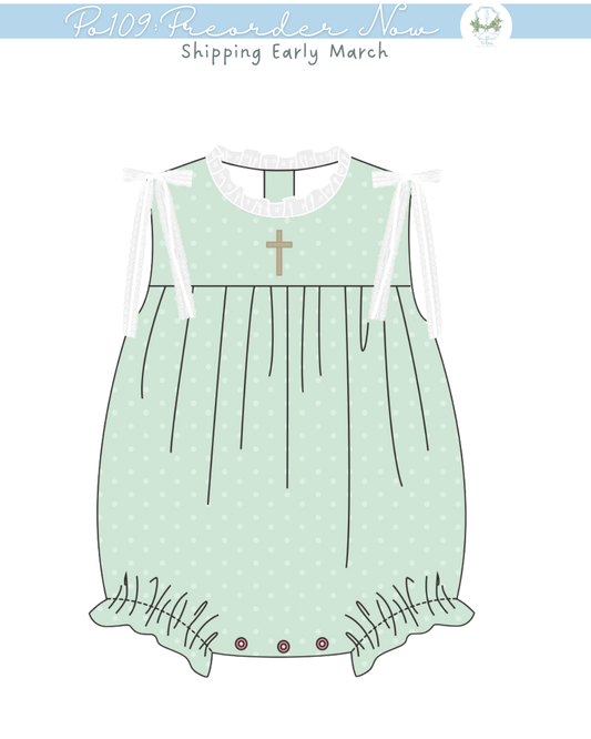 PO109: Swiss Dot Cross Girl Bubble