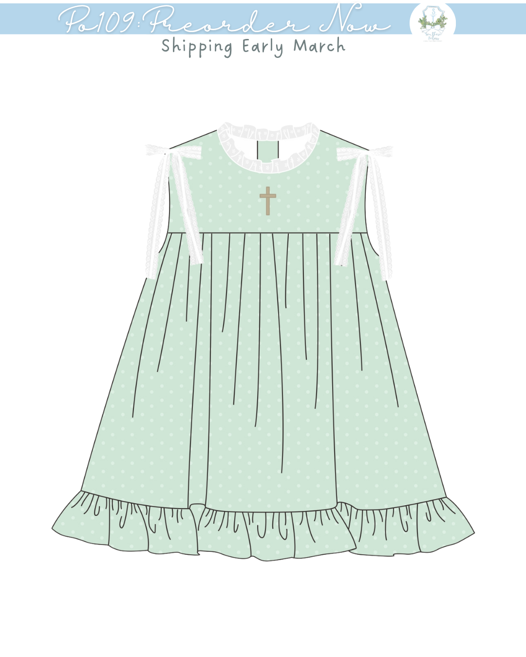 PO109: Swiss Dot Cross Dress