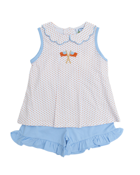 American Hand Stitch Flag Girl Short Set- 🔥 Doorbuster Deal! 🔥