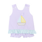 Stripe Sailboat Girls Bubble Short Set