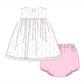 PO113: Watercolor Ghost Pink Bloomer Set