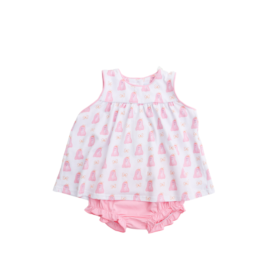 Watercolor Ghost Pink Bloomer Set