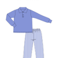 PO108: Bows and Blues Boys Pant Set