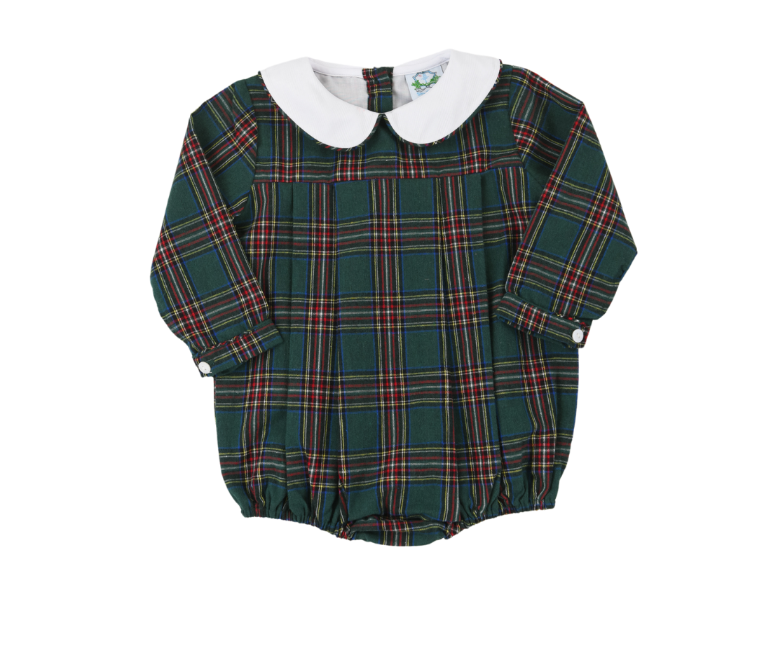 Maroon & Green Tartan Boys Bubble