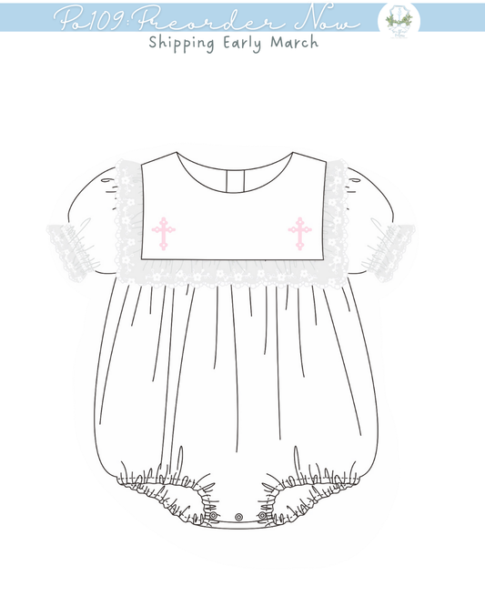 PO109: Heirloom Cross Girls Bubble