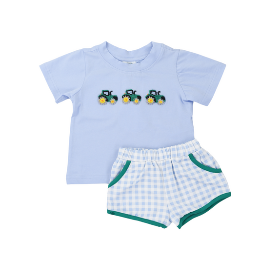 French Knot Tractors Short Set