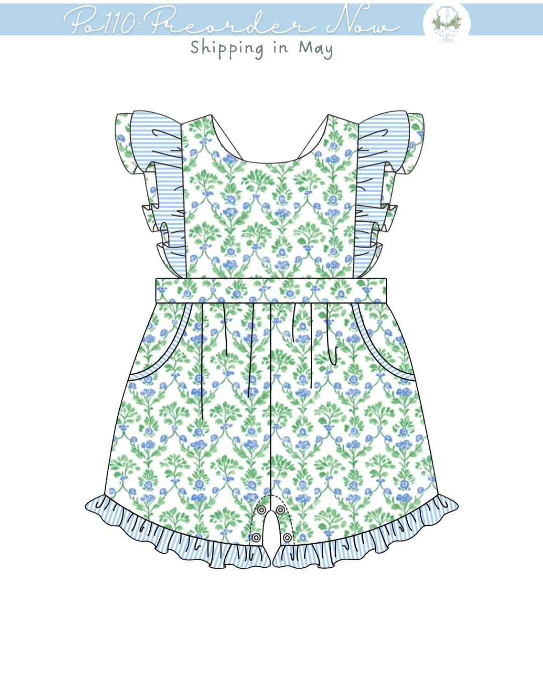 PO110: Preppy Girl Romper