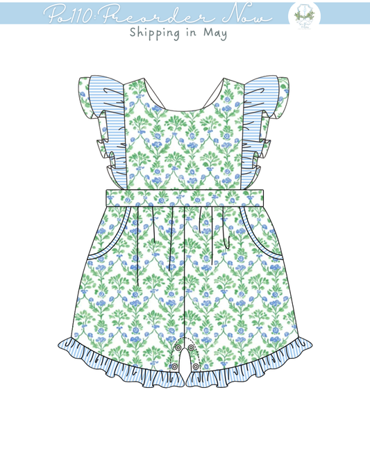 PO110: Preppy Girl Romper