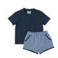 Navy Easter Toile Short Set