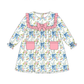 PO108: Bows and Blues Girls Dress