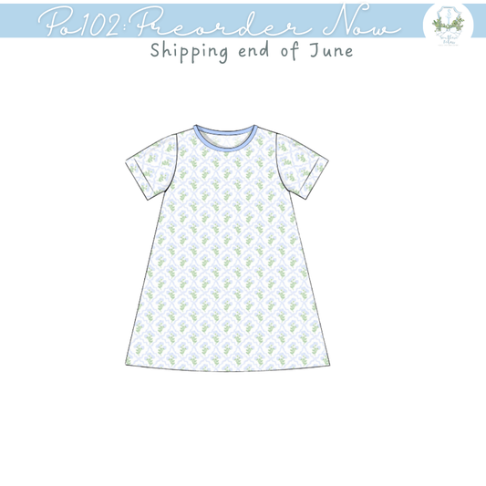 PO102: Playtime Hydrangea Dress