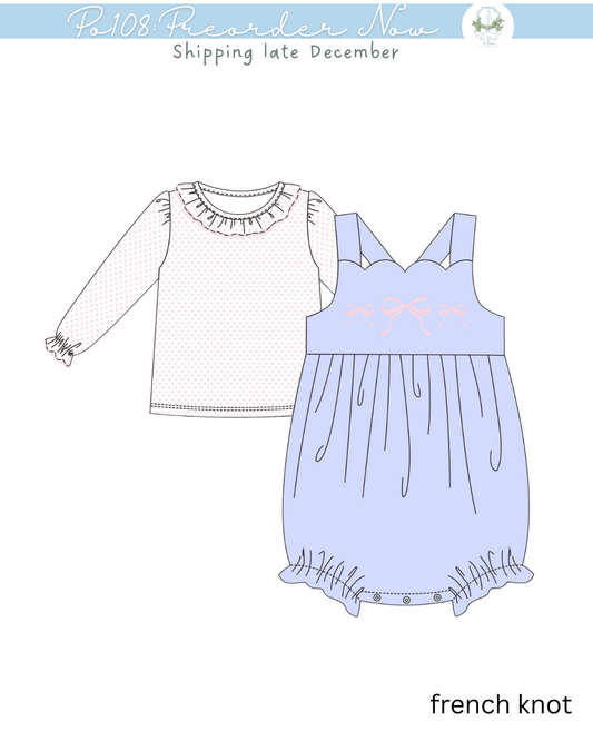 PO108: Bitty Bows Girls Bubble Set